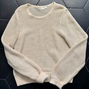 GAP Women's Knit Cream Sweater